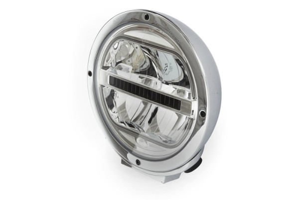 HELLA LED-Fernscheinwerfer, Luminator LED, 24/12V, rund, Referenz: 50, geschraubt, ECE-R7/ECE-R10/EMC/ECE-R112/E24 5919/E1 8873, glasklar, 1F8 016 560-031