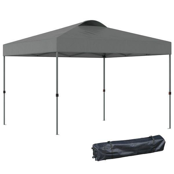 Outsunny Pavillon ca. 3x3m, wasserdicht Stabil Winterfest Pop-up Faltpavillon, UV Schutz, Faltbar Partyzelt, 84C-231CG
