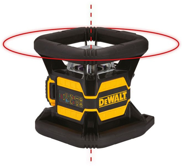 DeWalt Rotationslaser Rot, mit Pulsmodus, DCE080D1RS-QW