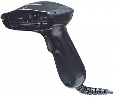 MANHATTAN CCD Long Range Barcodescanner, 500 mm Scanreichweite, USB, schwarz, 460835