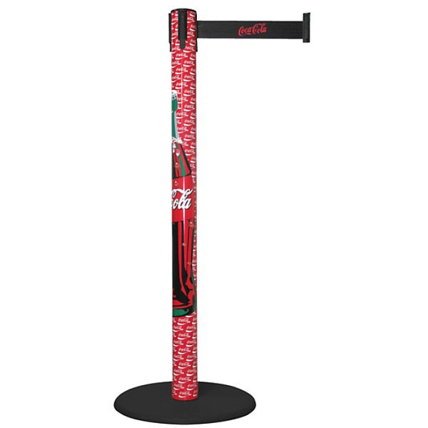 Stein HGS Personenleitsystem -P-Line Print-, schwarz/rot/schwarz waagerecht (gestreift), mit magnetischem Gurtendstück, Gurtlänge: 4 m, 15694-06-04