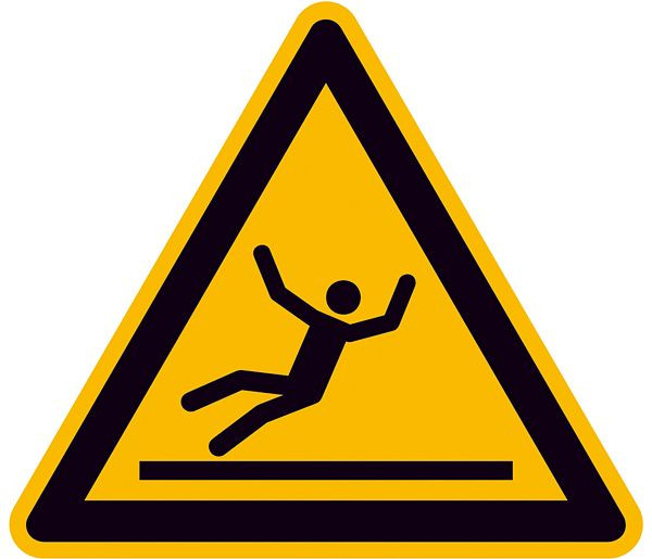 SafetyMarking Warnschild, Warnung vor Rutschgefahr, Länge 20 cm, Folie, selbstklebend, 21.A8172