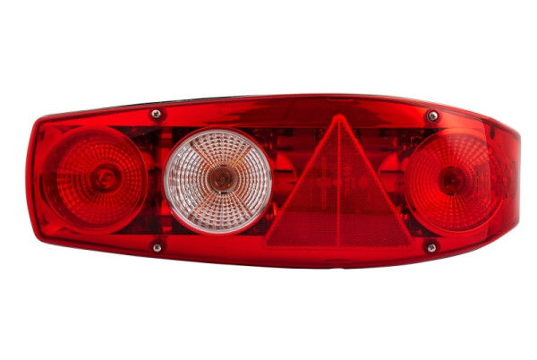 HELLA Heckleuchte, Caraluna II, Glühlampe, 12V, Einbau/geschraubt, Lichtscheibenfarbe: rot/glasklar, Stecker: Flachstecker, rechts, 2VA 341 419-021