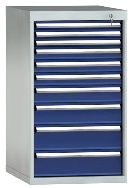 KLW Schubladenschrank 1000 x 572 x 750 mm H x B x T, Einbaumaß: 900mm, Einteilung: 27x36 Einheiten, VU / 200 kg, SEB1000-10UP-001