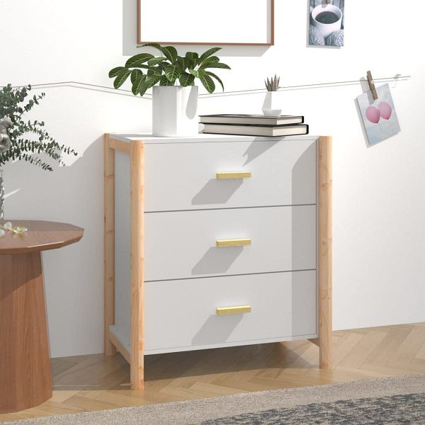 vidaXL Sideboard Weiß 62x38x70 cm Holzwerkstoff, 345672