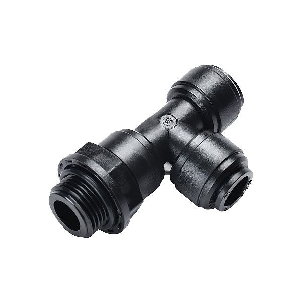 timmer B-LEd-8-3/8-KU-H2O, L-Einschraubverschraubung zylindrisch, aus Kunststoff, drucklos einstellbar, für Wasser, VE: 10 Stück, 03080493