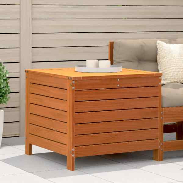 vidaXL Gartenhocker Wachsbraun 62x63,5x53,5 cm Massivholz Kiefer, 844905