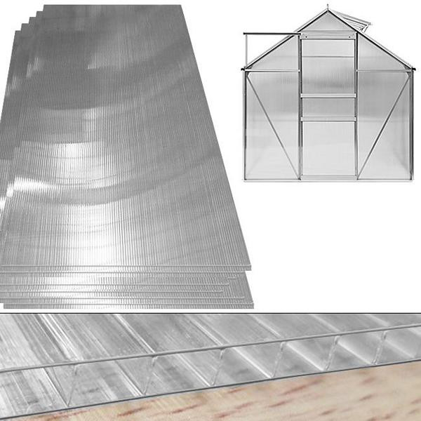DEUBA Hohlkammerstegplatten Doppelstegplatten 10,25 m², Stärke 4mm, 101737