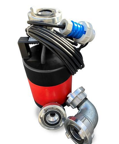 DENIOS Trockenlaufsichere Tauchpumpe Typ K2F, flachsaugend bis 3 mm, 301199