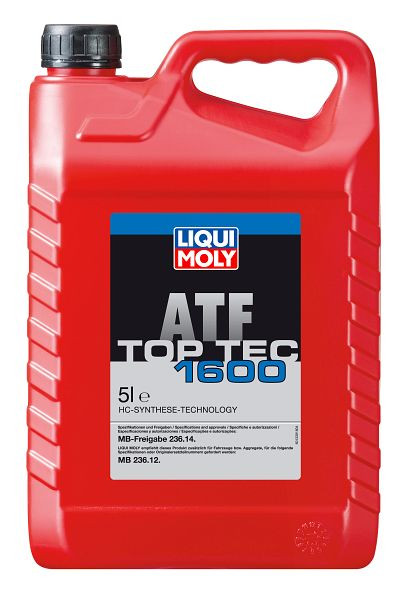 LIQUI MOLY Getriebeöl Top Tec ATF 1600, Kanister Kunststoff, VE: 5 Liter, 21176