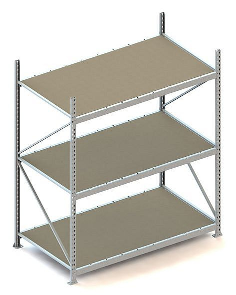 Meta MINI-RACK GR 2200x1800x1050 mm, verzinkt, mit Spanplatten, Bodenanzahl: 3, 20051243