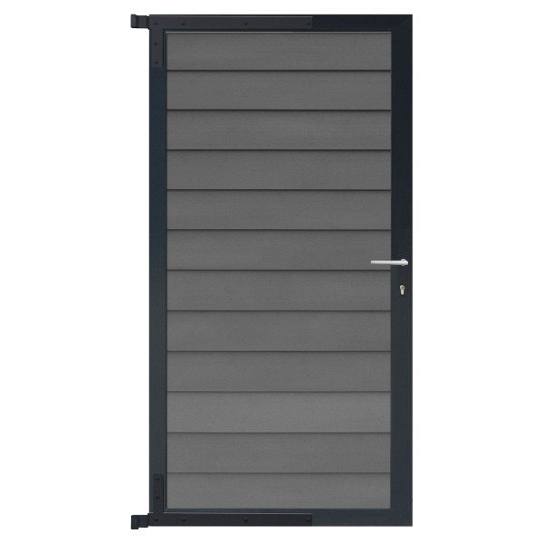 T&J SKÄR-Tor-Komplettset, 90 x 175 cm, schiefergrau/anthrazit, 44121