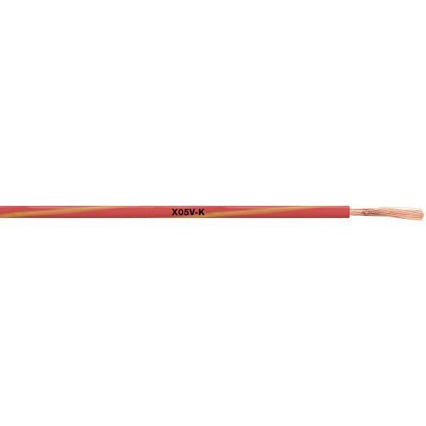 LAPP Einzelader X05V-K 2CHELIX EMBOSS 1X1, Rot-weiß, VE: 2000 Meter, 4512423K/2000