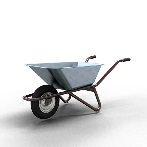 STEIN HGS Schubkarre Polier Typ 25, ohne Muldenstütze mit Luftrad, 80609.0001