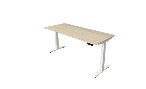 Kerkmann Steh-/Sitztisch Move 4 neu 180 x 80 cm Gestell weiß, Tischplatte Ahorn, 10090750