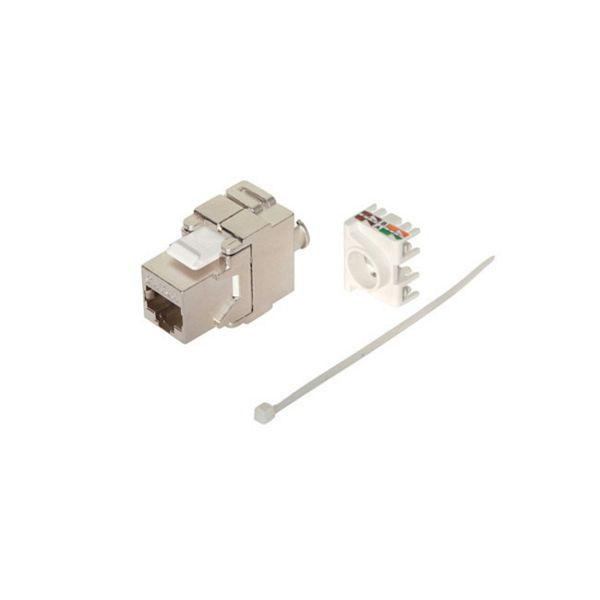 S-Conn Keystone cat6 A zertifiziert, 500 MHz, Druckguss-Gehäuse, vollgeschirmt, 75004