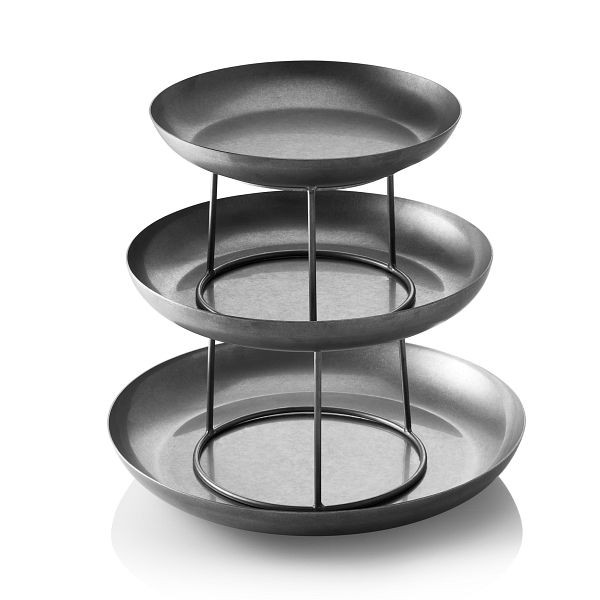 WAS Gourmet Tower Vintage STEEL & STYLE, 3-stufig, Höhe 32 cm, Chromnickelstahl, 2051003
