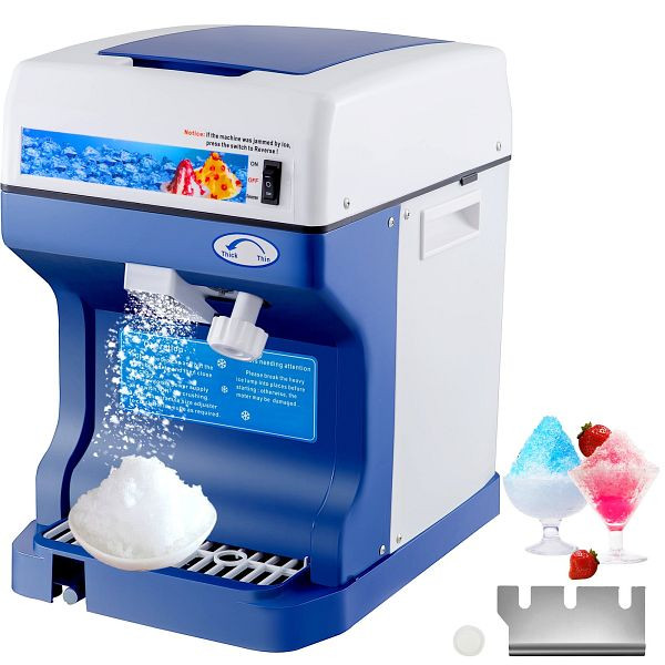 VEVOR 120kg/h Eisrasierer Schnee Kegel Gefrorenes Eis Rasieren Slushie Maker Kommerzielle Maschine, BBJ168SY000000001V2