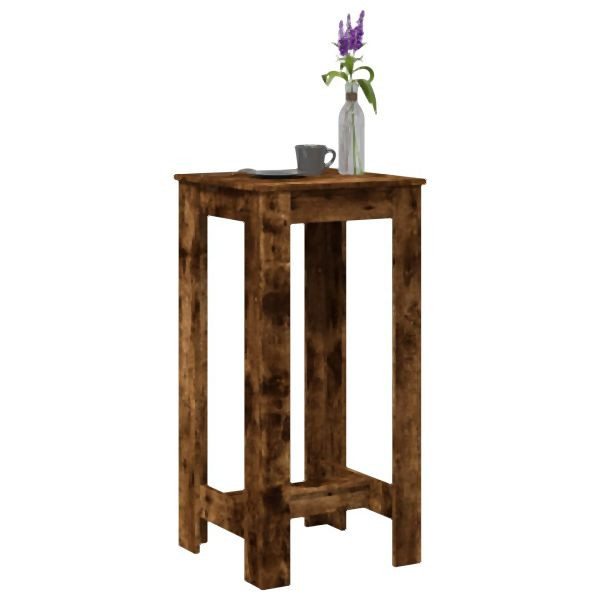 vidaXL Bartisch Räuchereiche 51x50x103,5 cm Holzwerkstoff, 854404