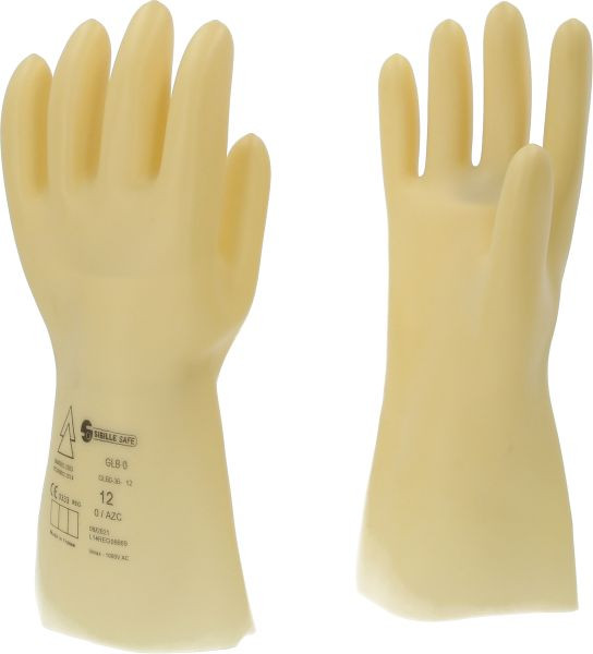 KS Tools Elektriker-Schutzhandschuh mit Schutzisolierung, Größe 12, Klasse 0, weiß, 117.0053