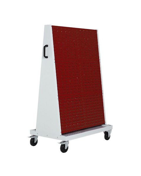 bott perfo Rack plus mobil 6 Schlitzplatten, BxTxH: 1000x650x1600mm, Purpurrot, 14026028.24