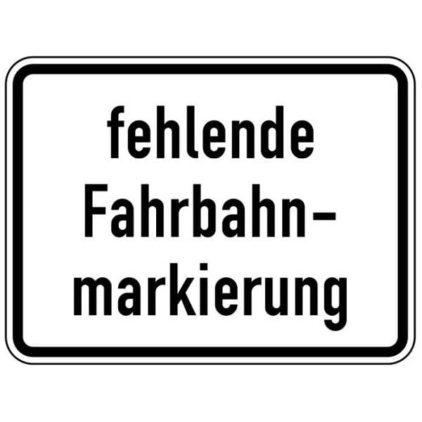 Stein HGS Fehlende Fahrbahnmarkierung Nr. 1007-39, 562x750mm /RA2/Flachform 2mm, 1007-39-321