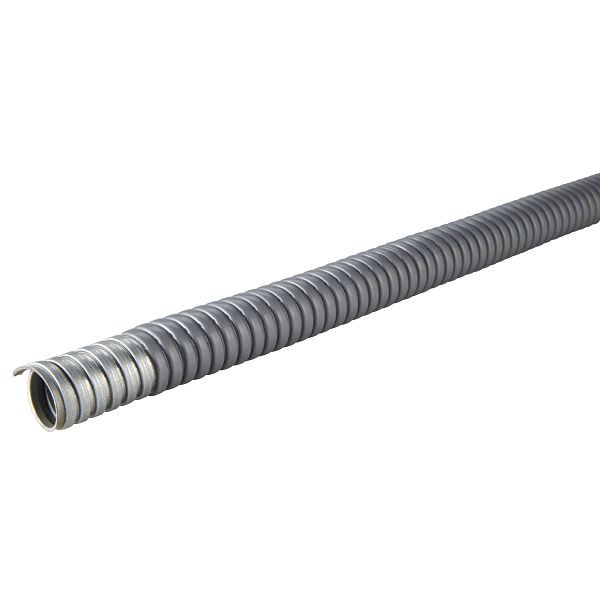 LAPP Einfach gefalzter Schutzschlauch mit Geflecht SILVYN® AS-P 27 / 22X27 10M, grau, VE: 10 Meter, 64400150