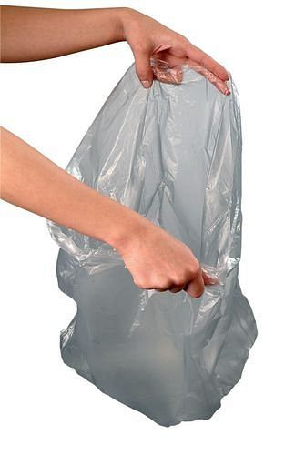 DENIOS Mülleimer-Beutel aus Niederdruck-Polyethylen (PE), 30 l, VE: 2000 Stück, grau, 165471