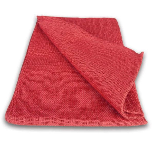 NOOR Jutedecke 1 x 3m H215 Jutezuschnitt Jute Gewebe Farbe: rot, 0712151003R