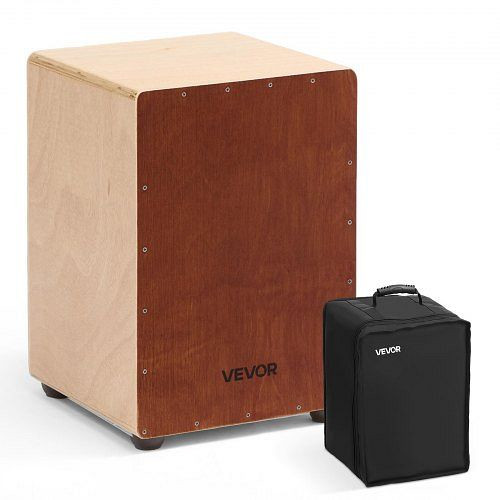VEVOR Cajon Trommel mit Snare, Holz, abgerundete Kanten, inkl. Tasche, 305x305x430 mm, für Anfänger & Profis, MXGCGKJGXDBXU85ER001V0