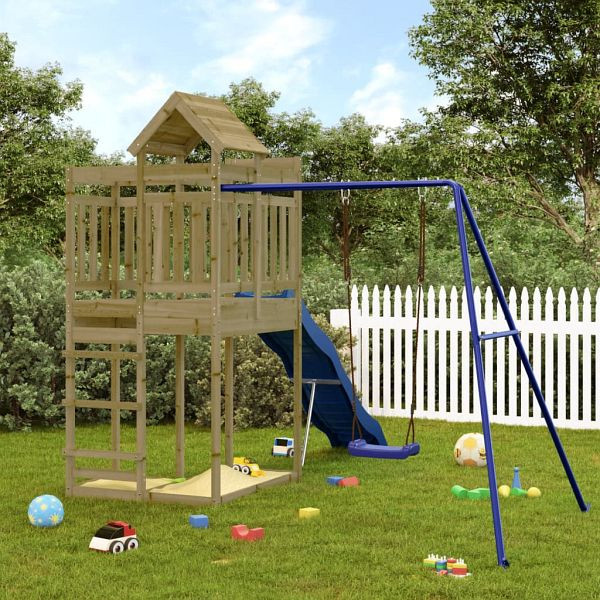 vidaXL Spielturm Imprägniertes Kiefernholz, 3156885, 8720845775476