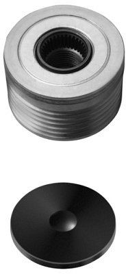 HELLA Generatorfreilauf, Gewindemaß: M17x1,5, Anzahl der Rillen: 6, mit Kappe, 9XU 358 038-321