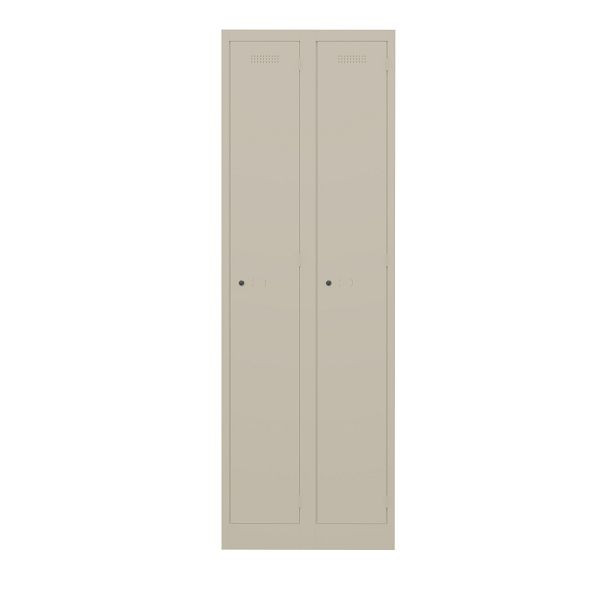 Bisley Garderobenschrank Primary Locker, 2 Abteile, 643 sand, PL3050D1643