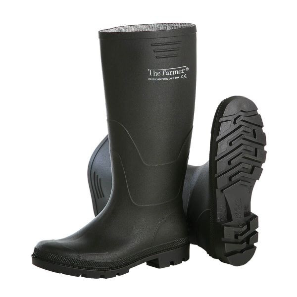 L+D NERO PVC-Stiefel, schwarz, EN 347 Logoaufdruck: The Farmer, Größe: 39, 2495-39