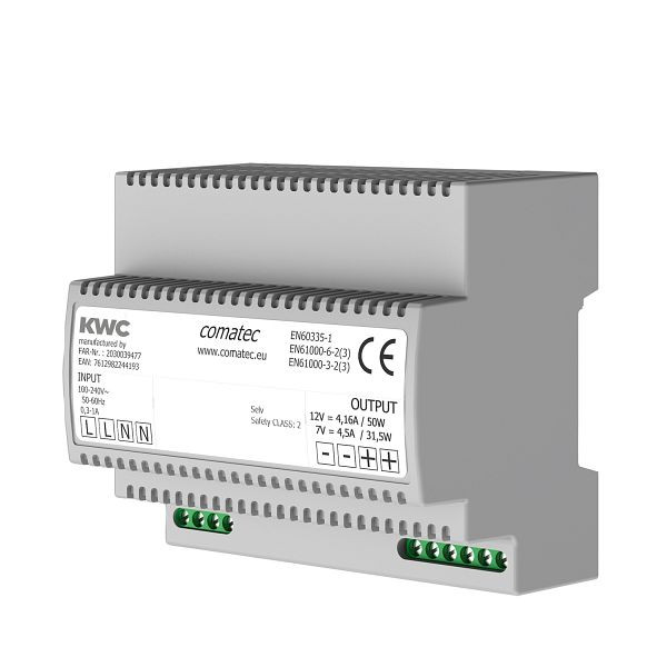 KWC Netzteil, Eingang 100-240 VAC, Ausgang umschaltbar 7/12 VDC, 2030039477
