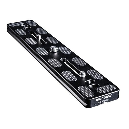 Mantona AS-200-2M Schnellwechselplatte 200 mm, 1021466