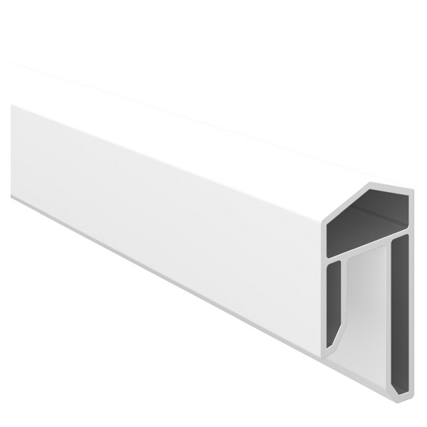 T&J LIGHTLINE-Serie KS-Abdeckleiste, 17 x 31 x 1760 mm, WEIß, Nut-/Federprofil, 48161