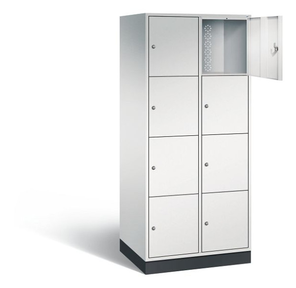 C+P XL-Schließfachschrank Intro, H1950xB820xT590mm, Farbe: Lichtgrau, 8470-203 S10007