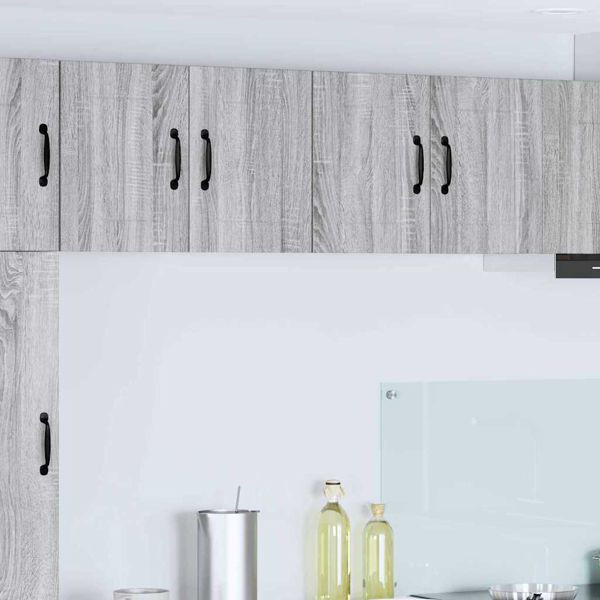 vidaXL Küchenwandschränke mit Tür 2 pcs Graues Sonoma 60 x 31 x 40 cm, 884927