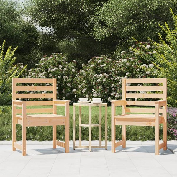 vidaXL Gartenstühle 2 Stück 60x48x91 cm Massivholz Kiefer, 824053