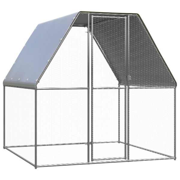 vidaXL Outdoor-Hühnerkäfig 2x2x2 m Verzinkter Stahl, 150776