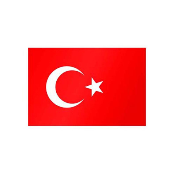 Stein HGS Länderflagge Türkei, 60 x 90 cm (Querformat), mit Seil und Schlaufe, FlagTop 160 g/m², für Fahnenmasten 6 m, ohne Hohlsaum, 27761