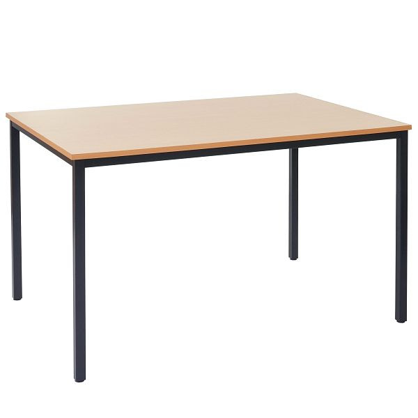 Mendler Schreibtisch Braila, Konferenztisch Bürotisch Seminartisch, 120x80cm MDF, Buche-Optik, 50802