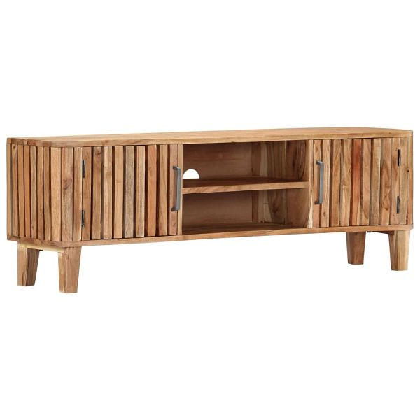 vidaXL TV-Schrank 130 x 30 x 45 cm Akazie Massivholz, 282739