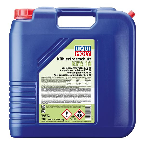 LIQUI MOLY Kühlerfrostschutz KFS 18, Kanister Kunststoff, VE: 20 Liter, 23154