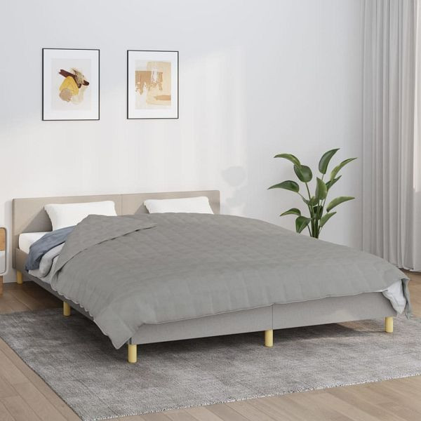 vidaXL Gewichtsdecke Grau 200x225 cm 9 kg Stoff, 350726