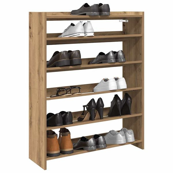 vidaXL Schuhregal Artisan-Eiche 80x25x100 cm Holzwerkstoff, 859904