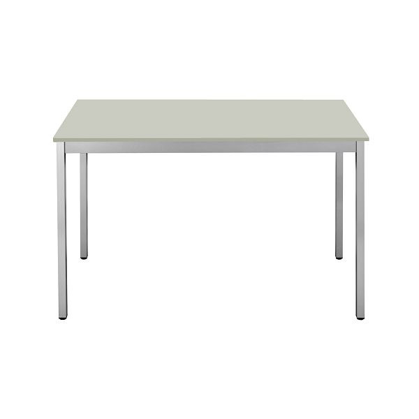 Bisley Mehrzwecktisch, Breite 1200 mm, Tiefe 800 mm, 25mm Tischstärke, 300 aluminium x G grau, MTC251208G300