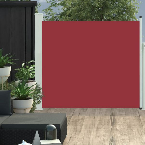 vidaXL Ausziehbare Seitenmarkise 100x300 cm Abmessung Rot, 48373