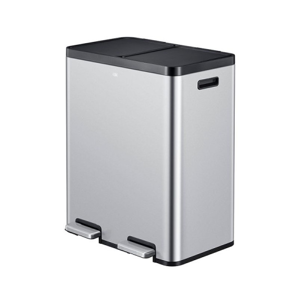 STEIN HGS Essential 1 Recycler Treteimer, edelstahl, matt, 30 + 30 Liter, 83999.0004